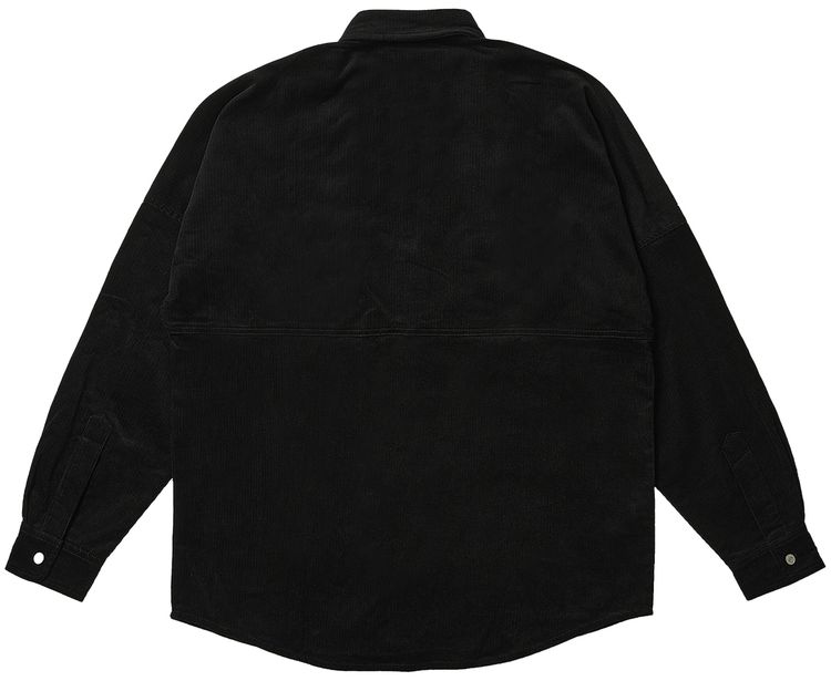 Palace Drop Shoulder Cord Shirt Black
