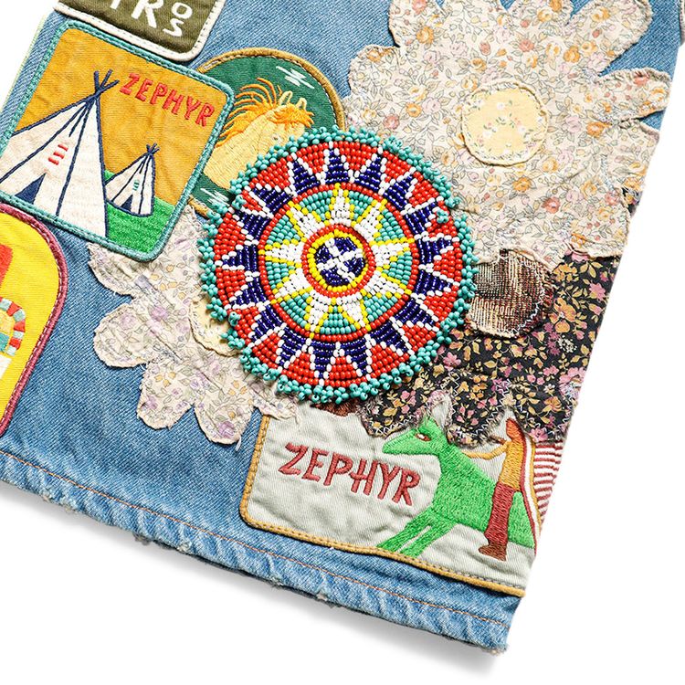 Kapital Denim Flare Pants Indigo Processing