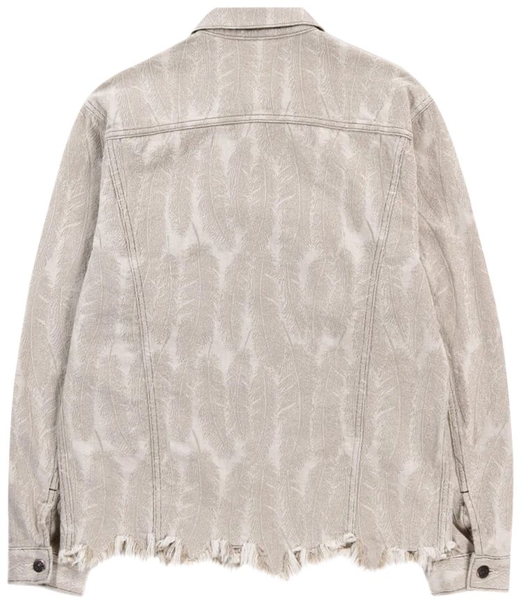 Kapital Feather Denim 3rd Long Sleeve Jacket White