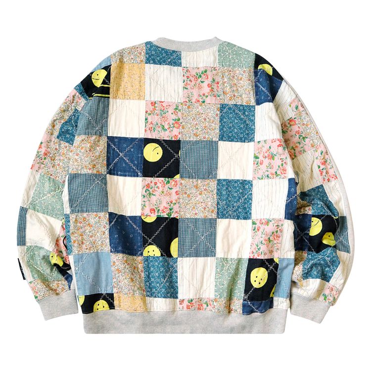 Kapital Quilted 2 Tone Big Sweatshirt Ecru