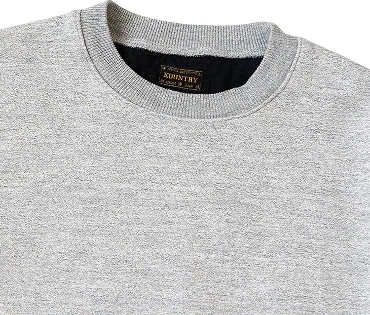 Kapital Quilted 2 Tone Big Sweatshirt Grey