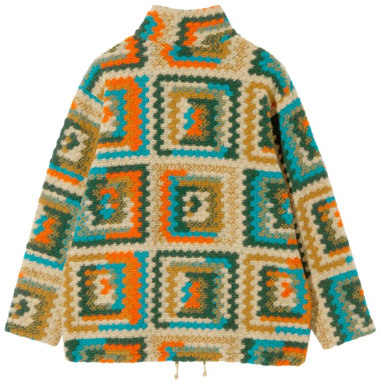 Engineered Garments Zip Mock Neck Sweater Multicolor