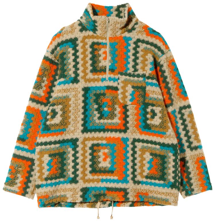 Engineered Garments Zip Mock Neck Sweater Multicolor