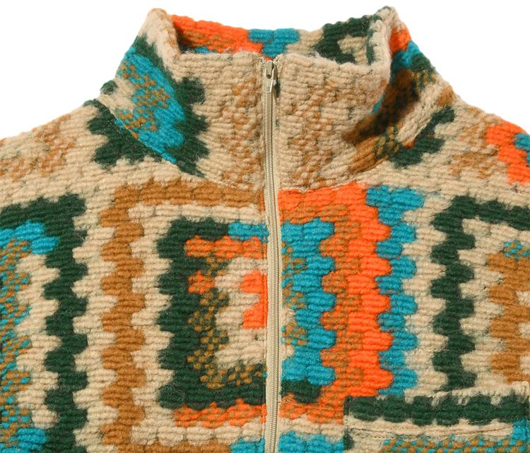 Engineered Garments Zip Mock Neck Sweater Multicolor