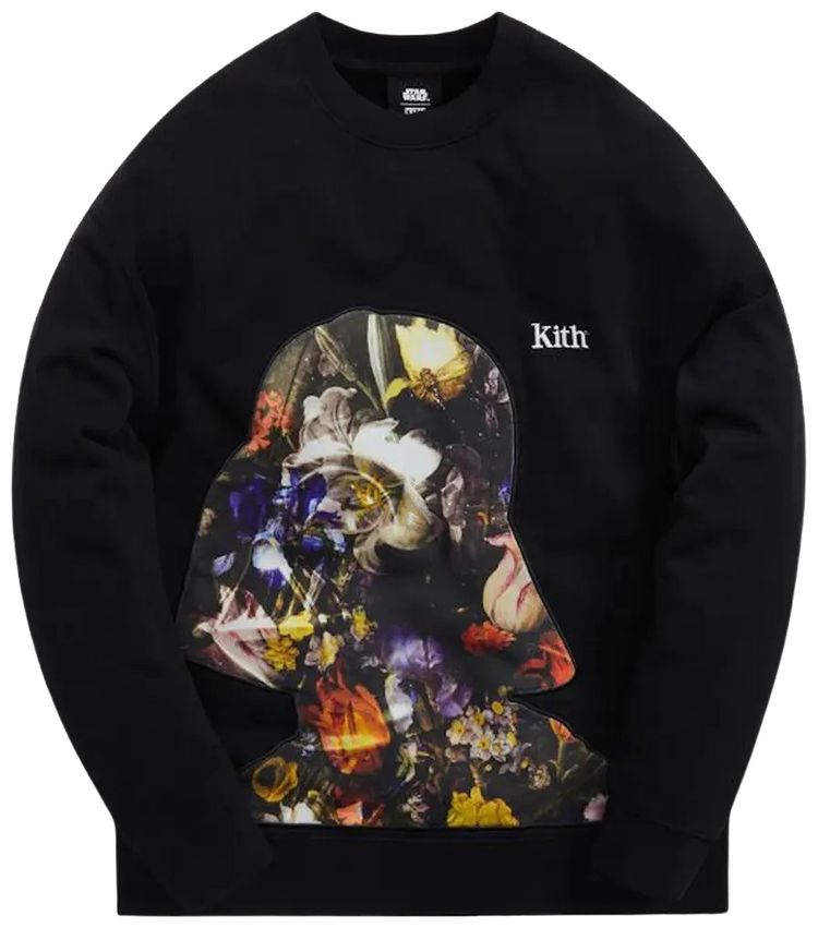 Kith For Star Wars Floral Vader Crewneck Black