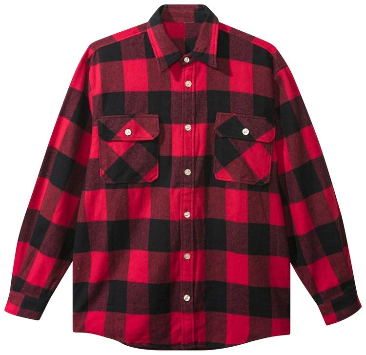 Anti Social Social Club Outlined Trip Flannel Red
