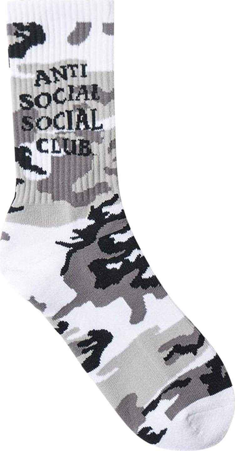 Anti Social Social Club Gone Socks 'Snow Camo'