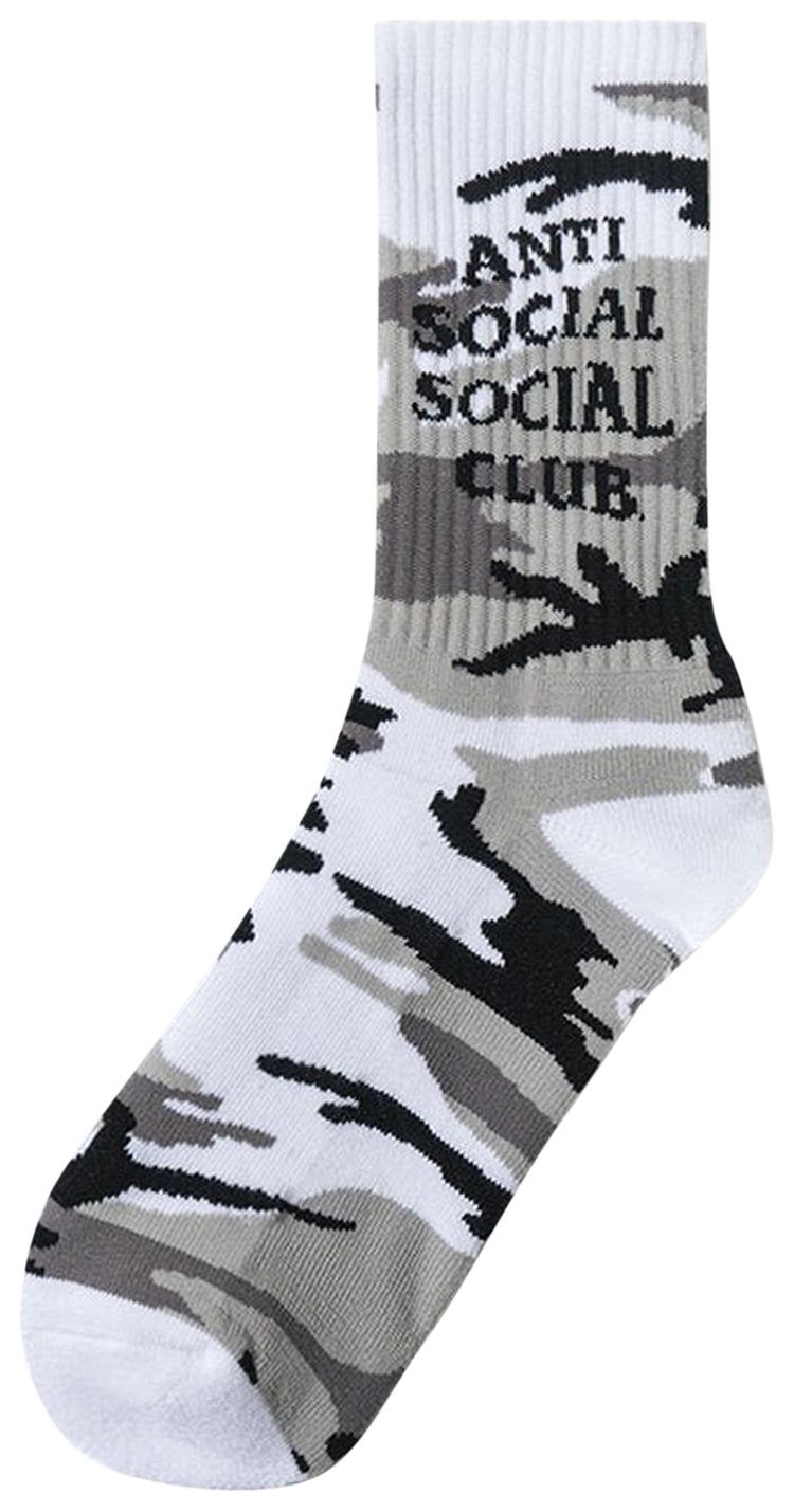 Anti Social Social Club Gone Socks Snow Camo