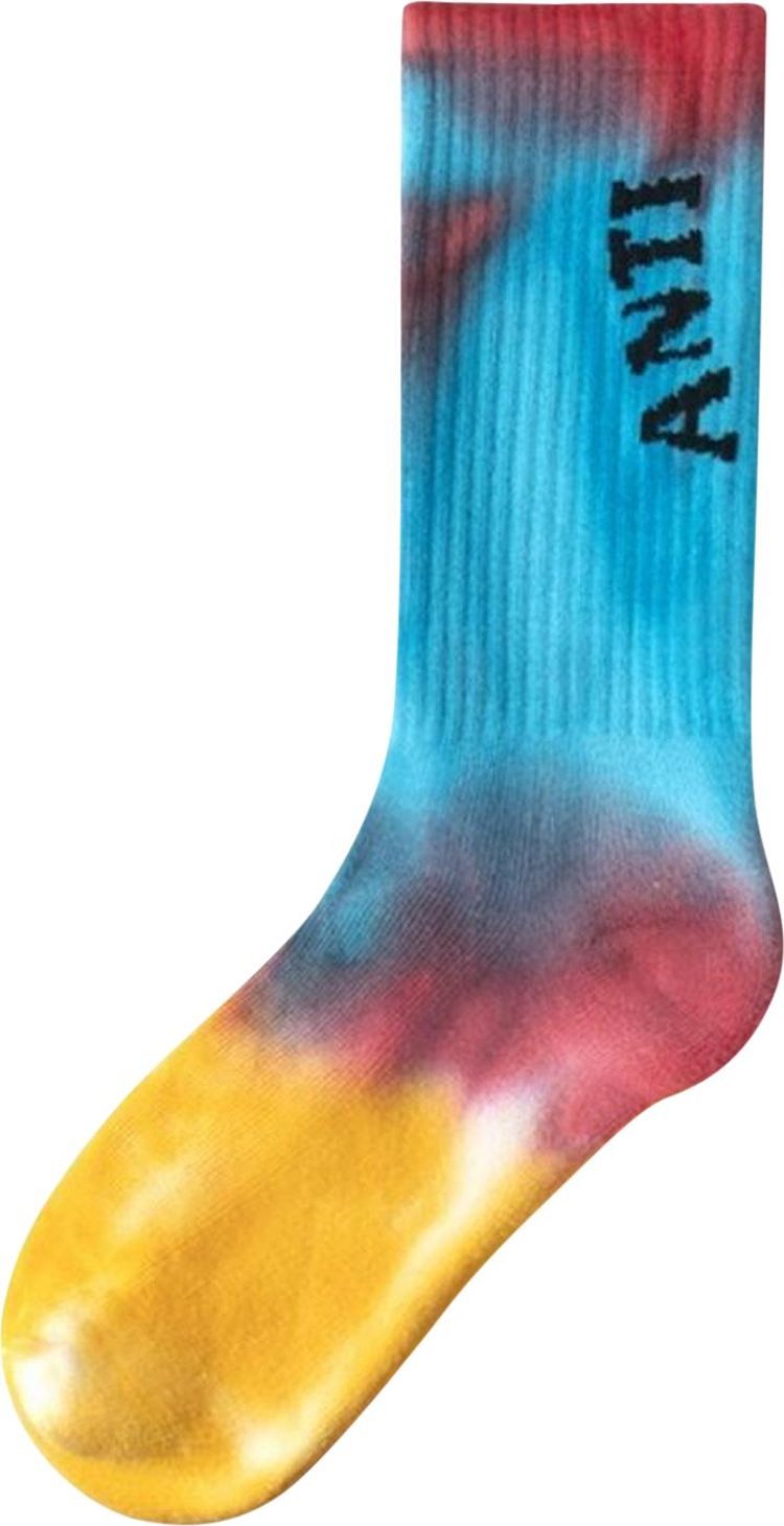 Anti Social Social Club Melted Hearts Socks Rainbow