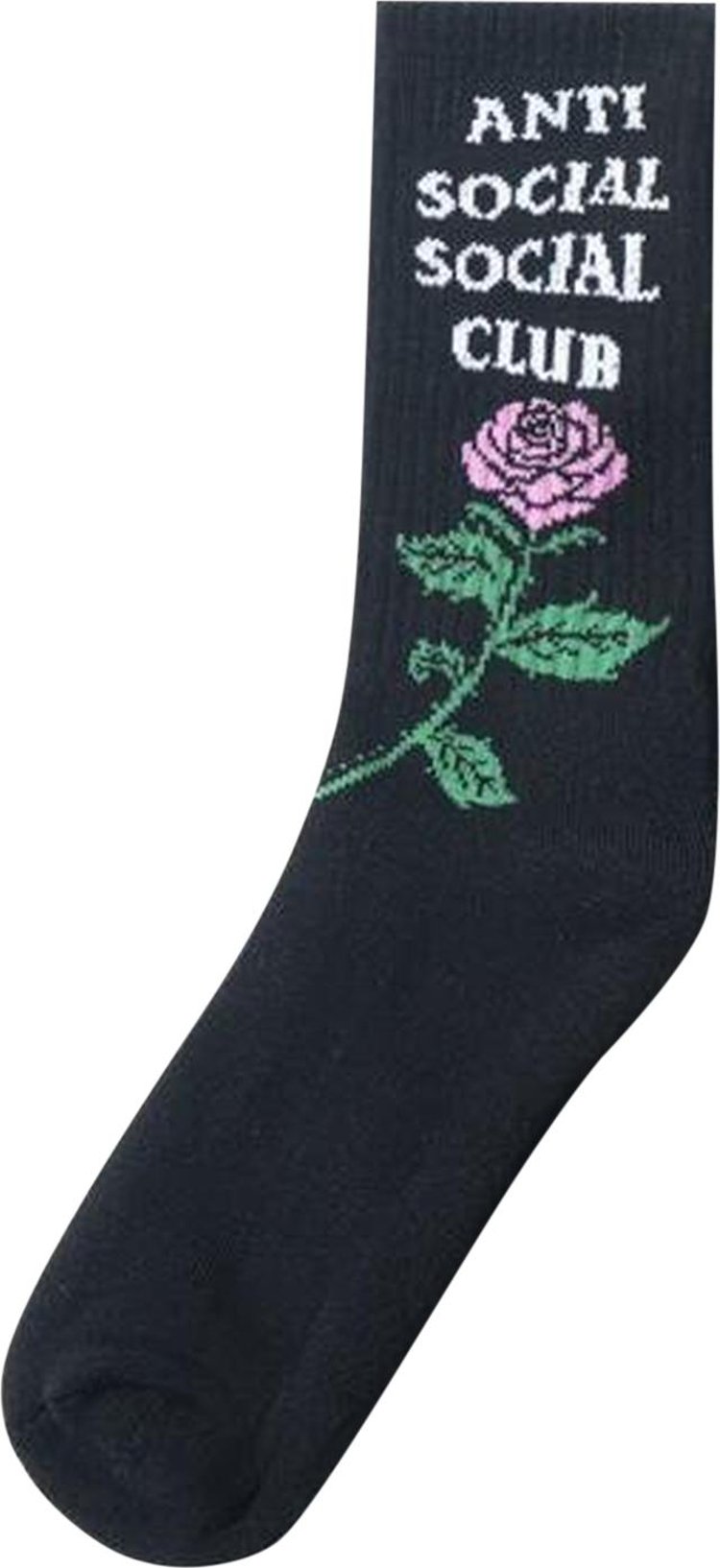 Anti Social Social Club Club Broken Ankle Socks Black