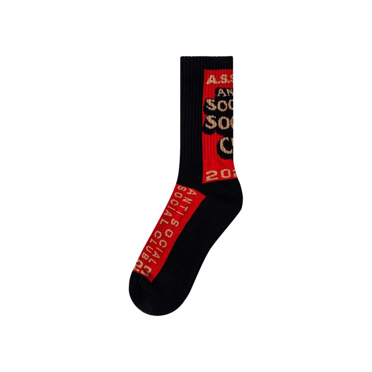 Anti Social Social Club Pack Your Things Socks BlackRed