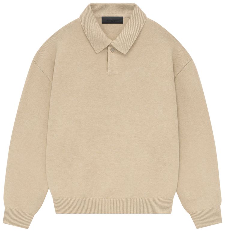 Fear of God Essentials Knit Polo Gold Heather