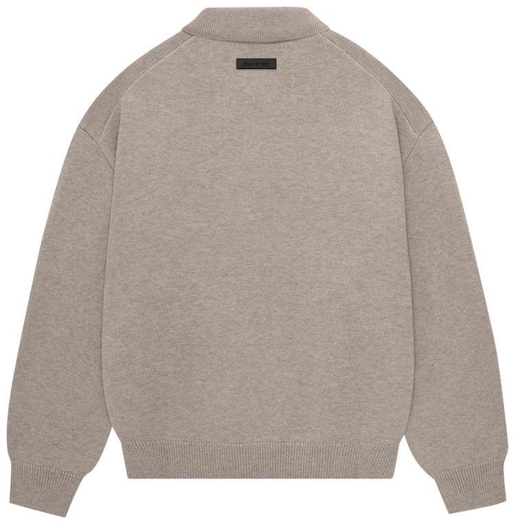 Fear of God Essentials Knit Polo Core Heather