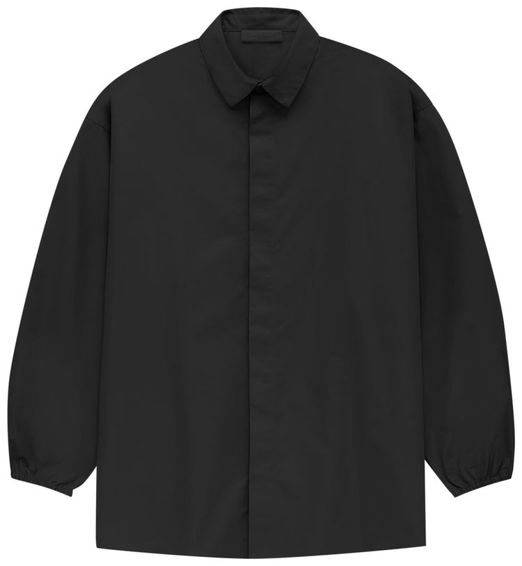 Fear of God Essentials Button Down Shirt Jet Black