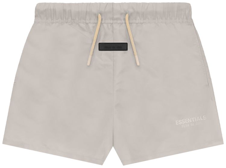 Fear of God Essentials Kids Running Short Silver Cloud