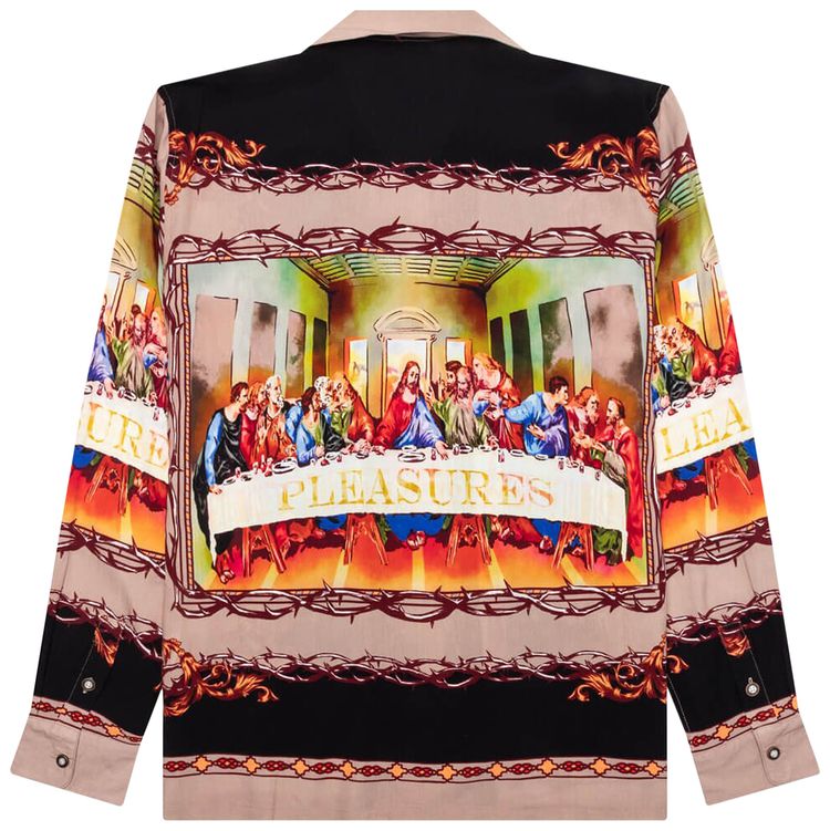 Pleasures Supper Button Down Shirt Black