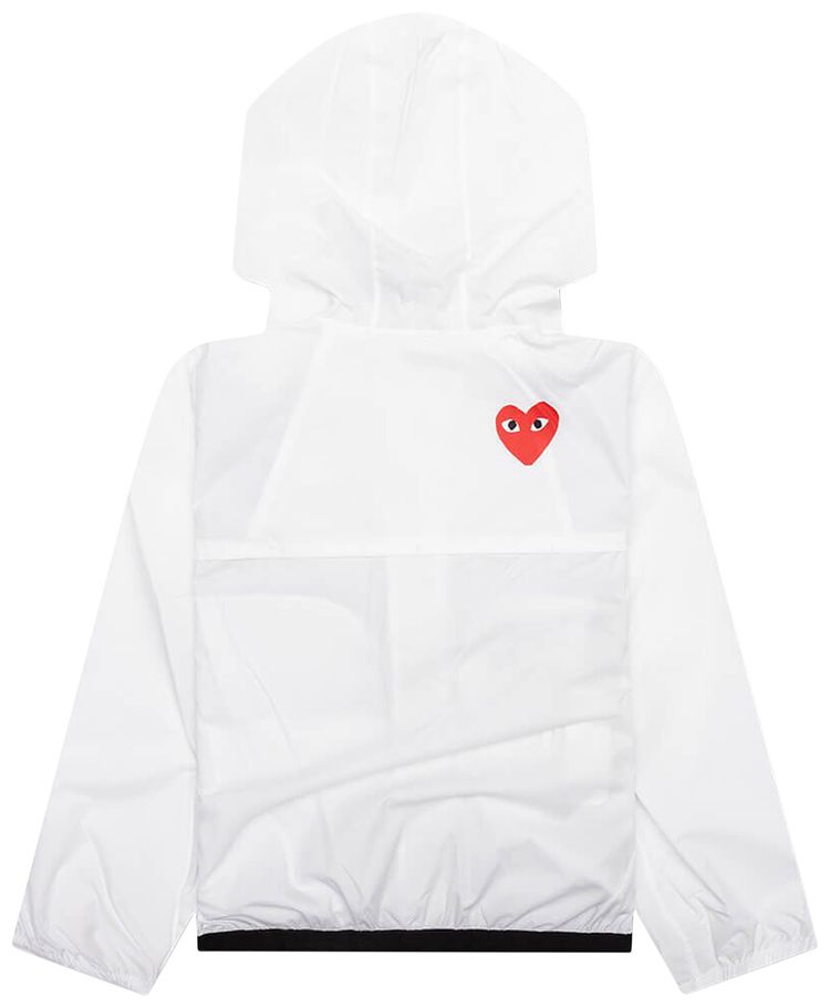 Comme des Garcons PLAY Kids x K Way Full Zip Jacket White