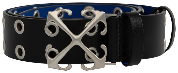 Off White New Arrow Eyelets Belt BlackBlue