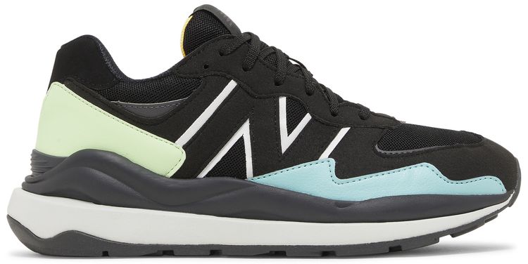 New Balance 5740 Big Kid Black Vibrant Spring Glow