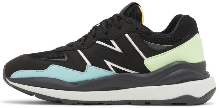 New Balance 5740 Big Kid Black Vibrant Spring Glow
