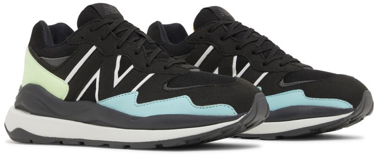 New Balance 5740 Big Kid Black Vibrant Spring Glow