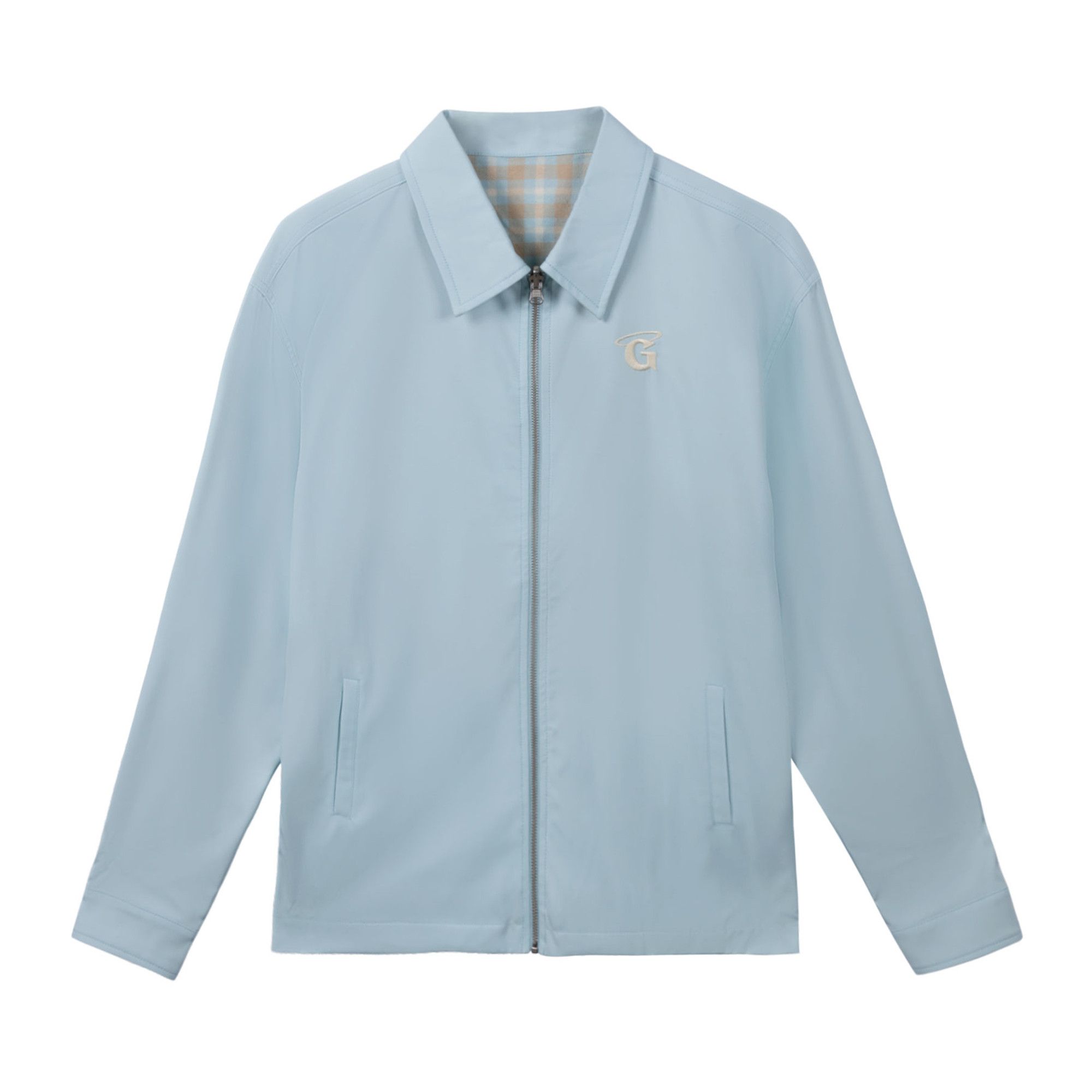 Buy GOLF WANG Reversible Windbreaker Blue Beige FW23OU1008 GOAT