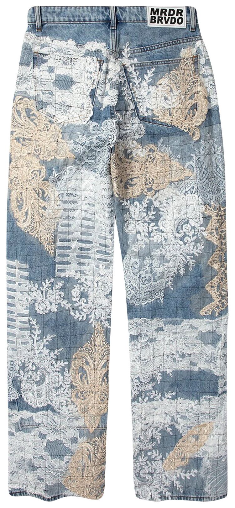 Who Decides War Grid Lace Denim Sky