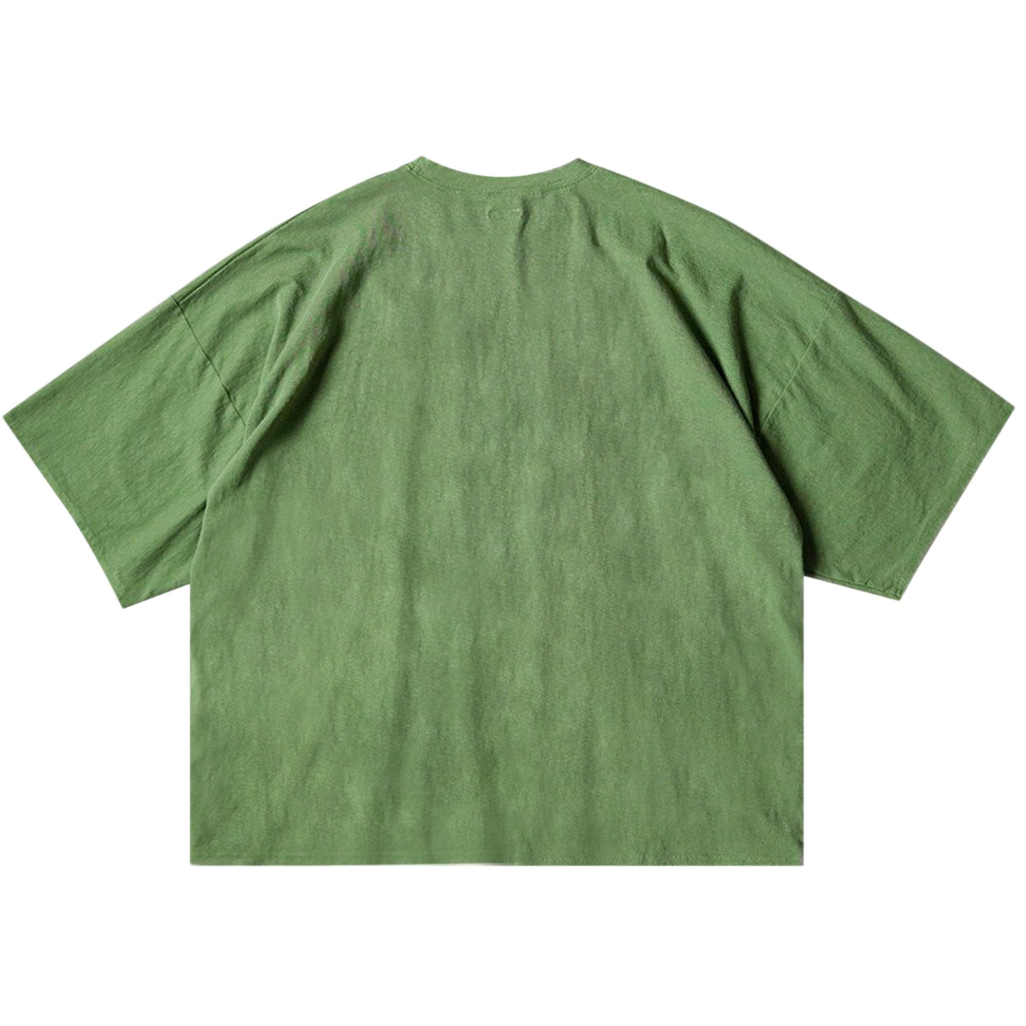 Buy Kapital Denim Repair Huge Jersey T-Shirt 'Green' - K2303SC036