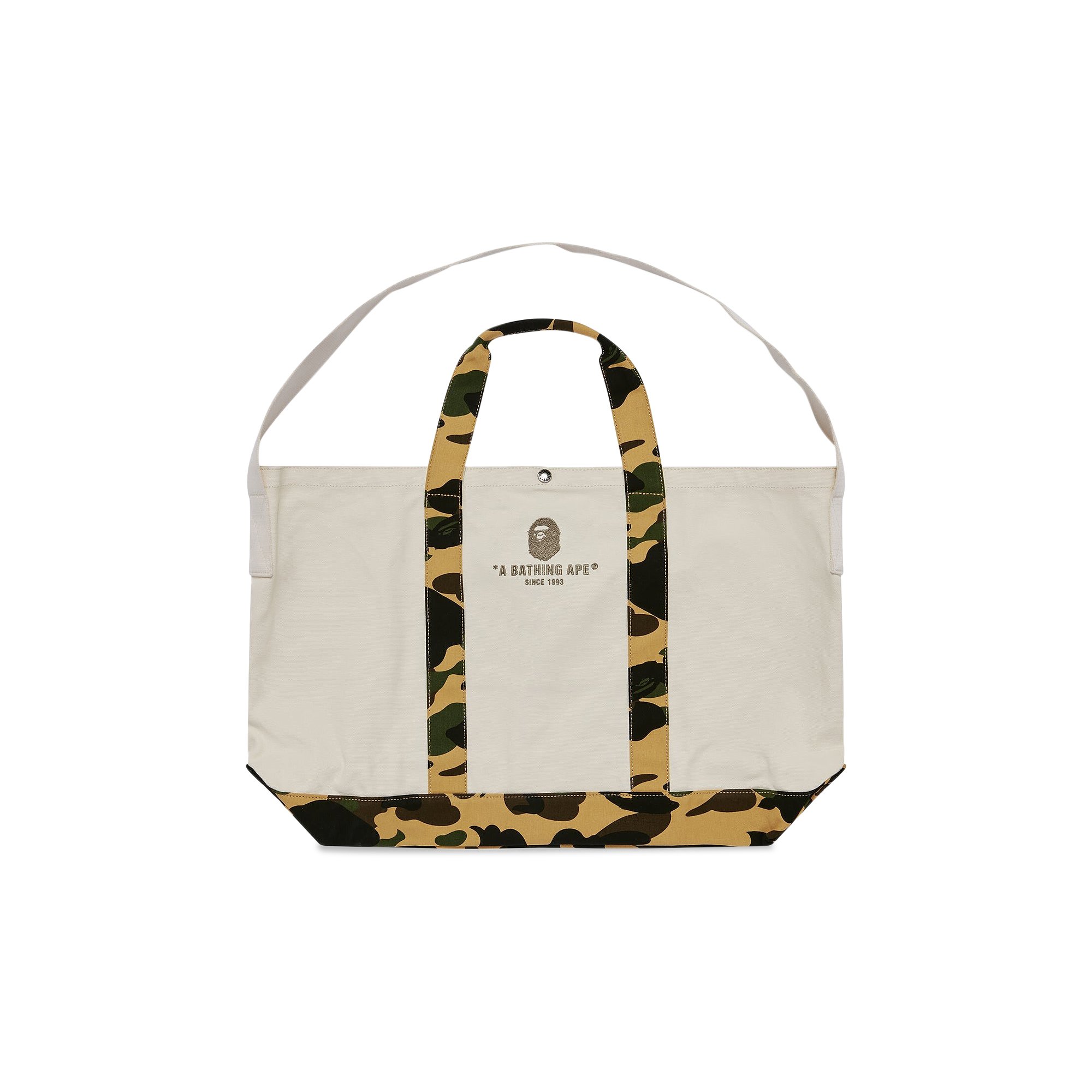 Buy BAPE 1st Camo Tote Bag 'Yellow' - 1J80 189 003 YELLOW | GOAT
