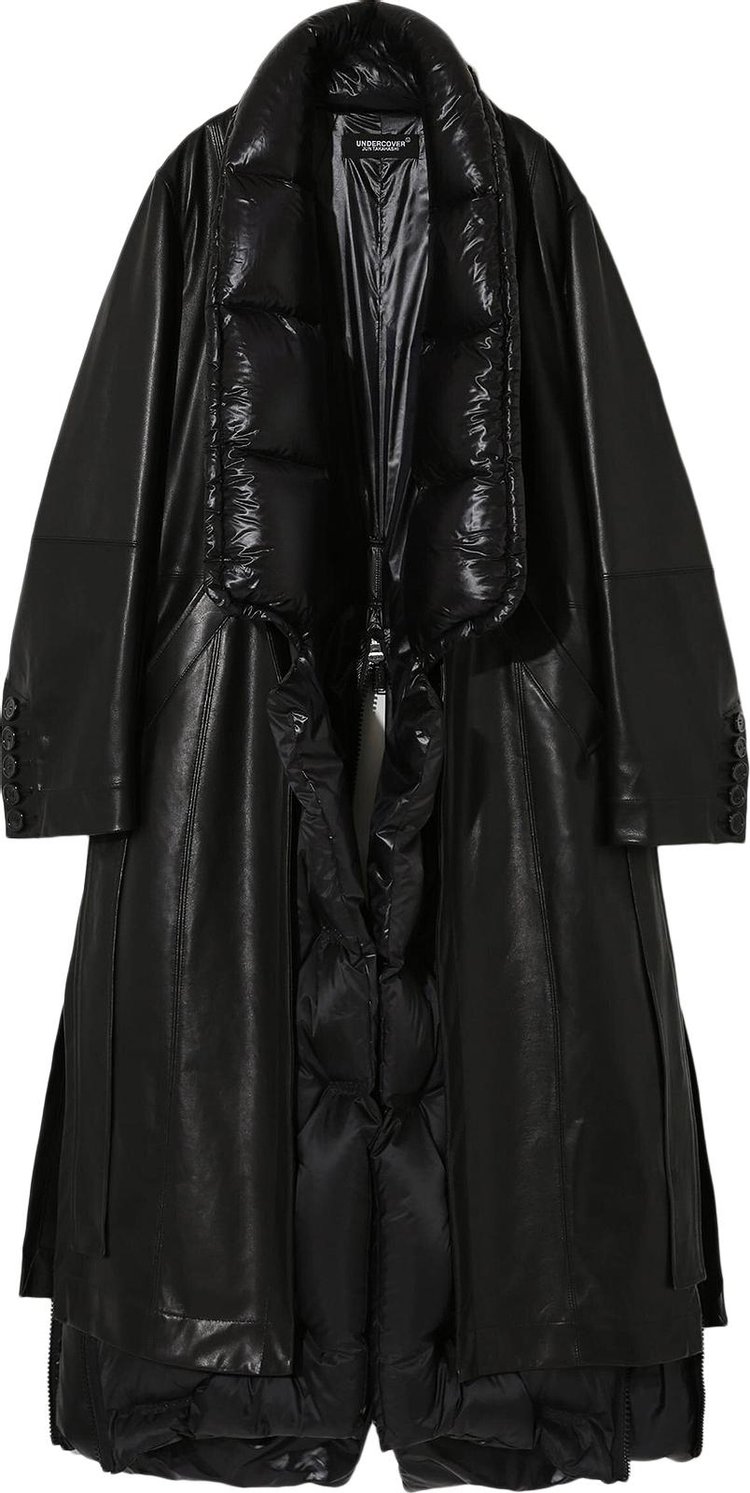 Undercover Sheepskin Puffer Coat Black