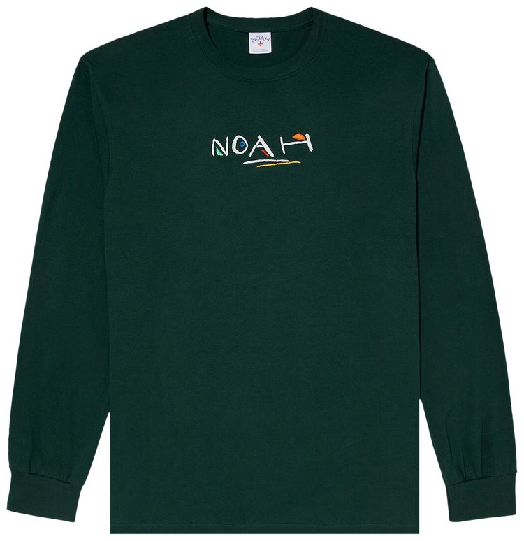 Noah Painter Long Sleeve Tee Dark Green