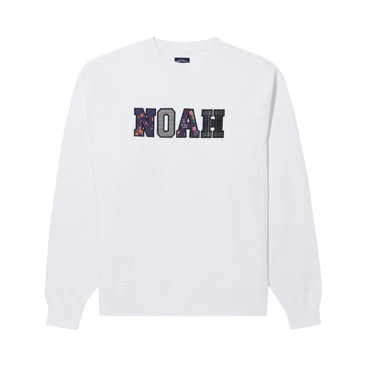 Noah Applique Logo Crewneck White