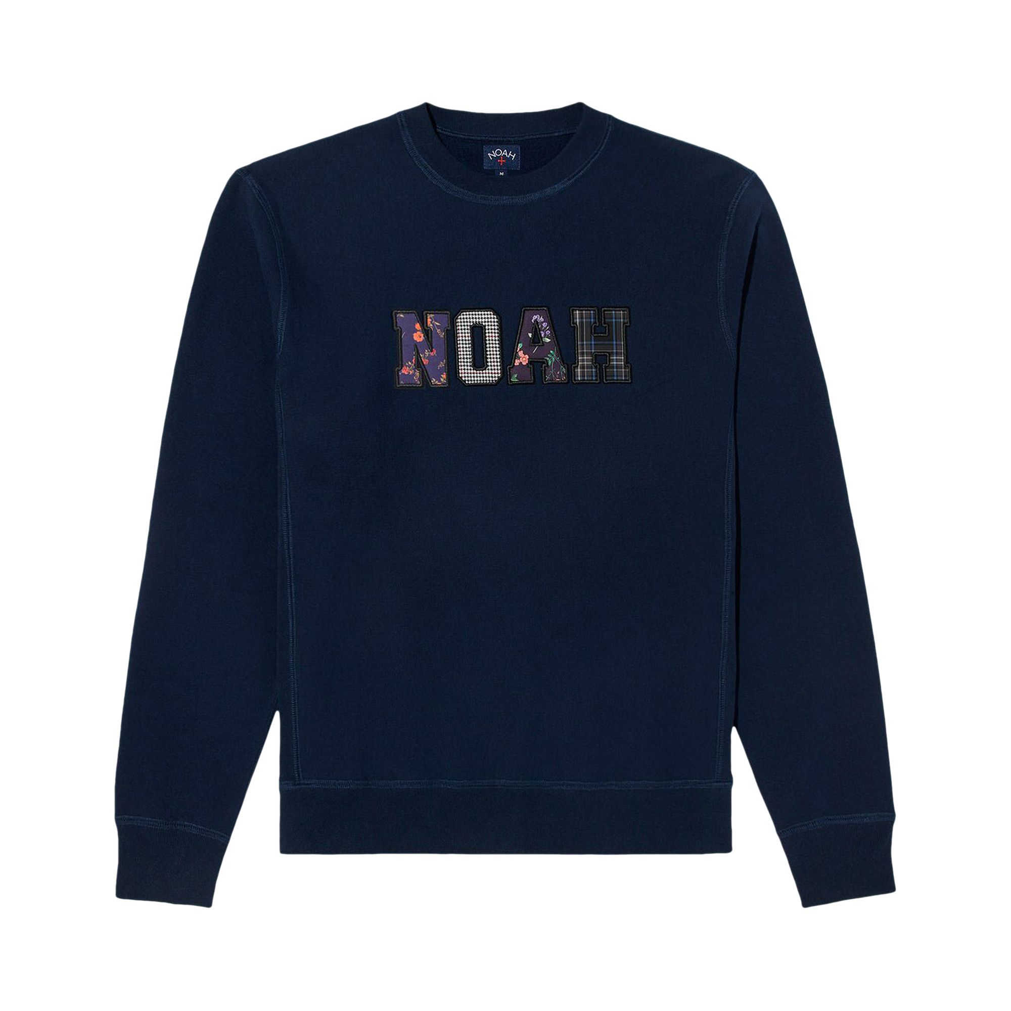 NOAH|SWEATSHIRTS (Applique Logo Crewneck (SS126FW23 BLK Buy Noah Appliqué Logo Crewneck 'Navy' - SS126FW23 NAVY
