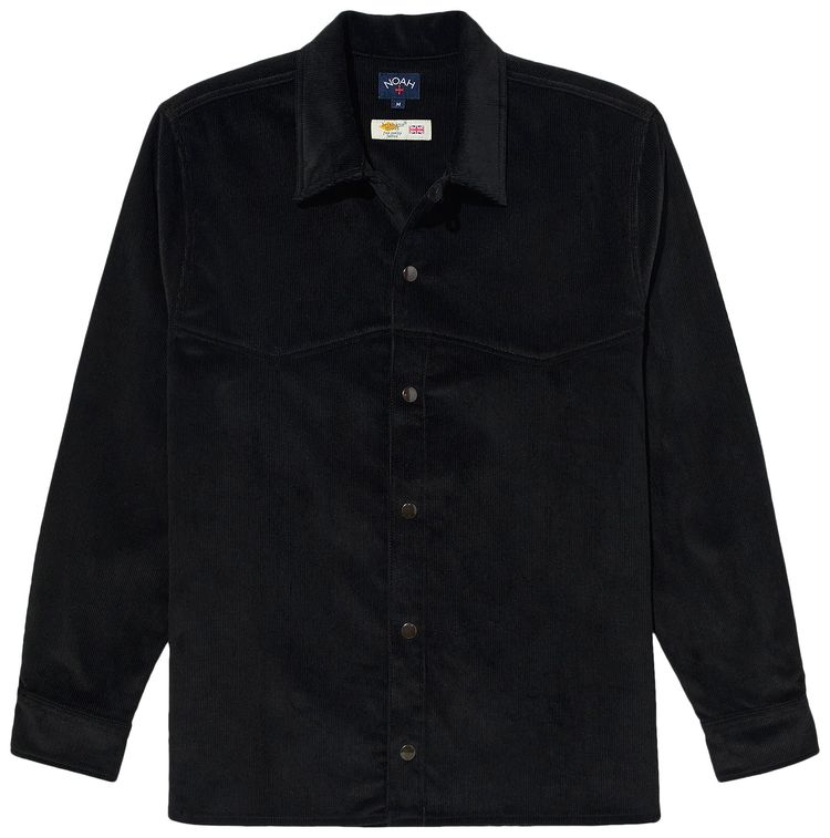 Noah Western Corduroy Shirt Black