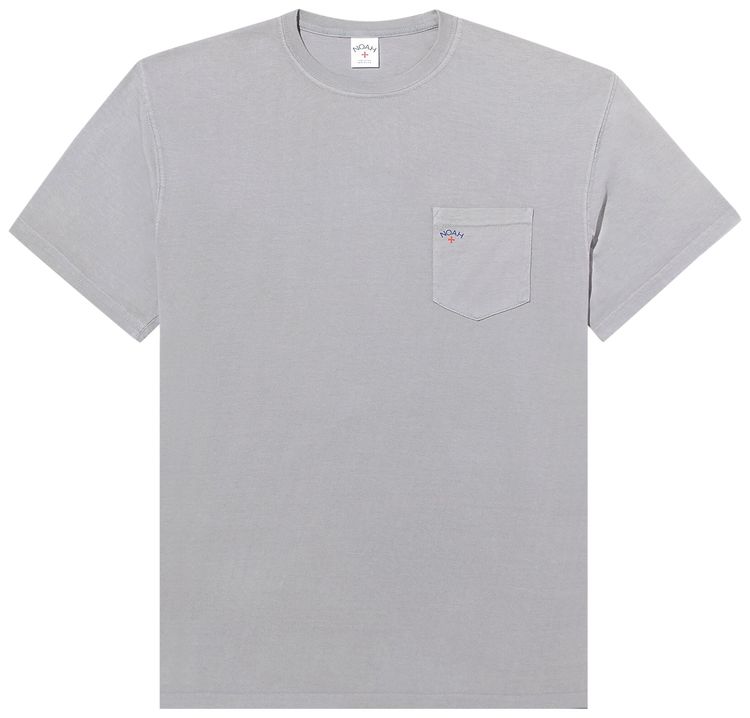 Noah Core Logo Pocket Tee Grey