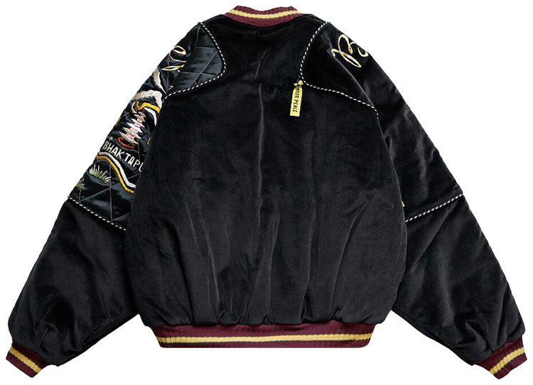 Kapital Velveteen Sham Bomber Jacket Black