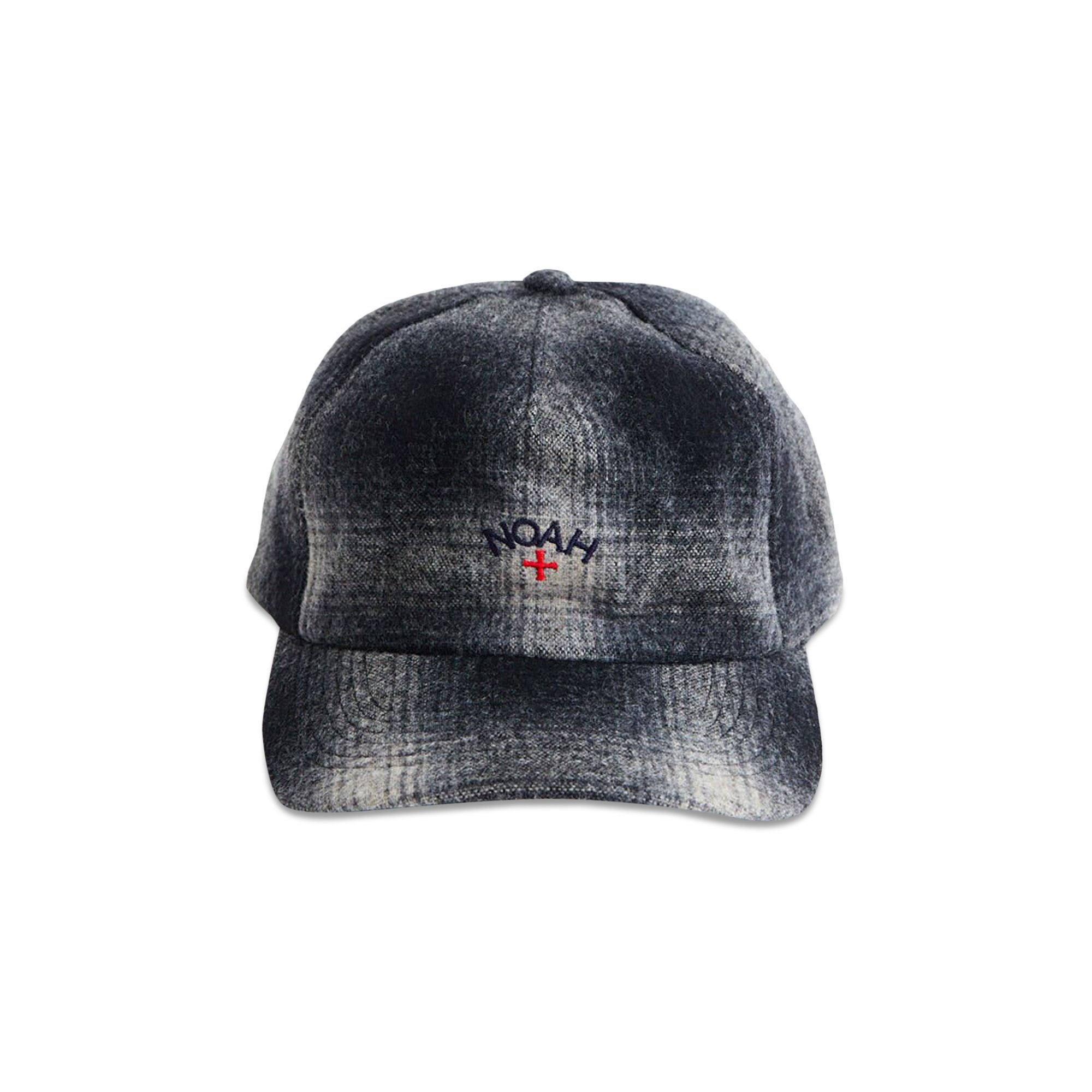 Buy Noah Shadow Plaid 5 Panel Hat 'Black' - H112FW23 BLAC | GOAT