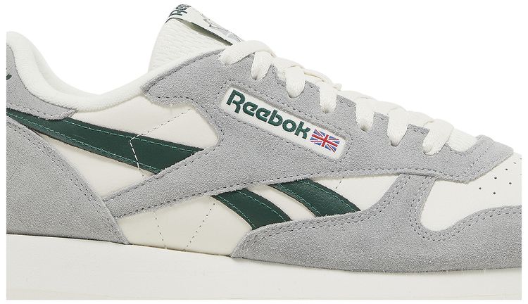 Reebok Classic Leather Pure Grey Dark Green