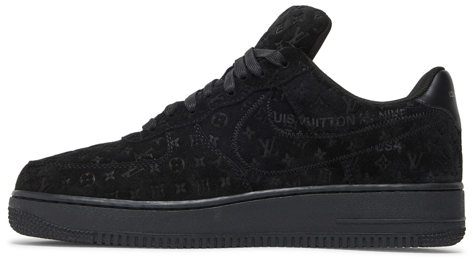 louis vuitton air force ones black