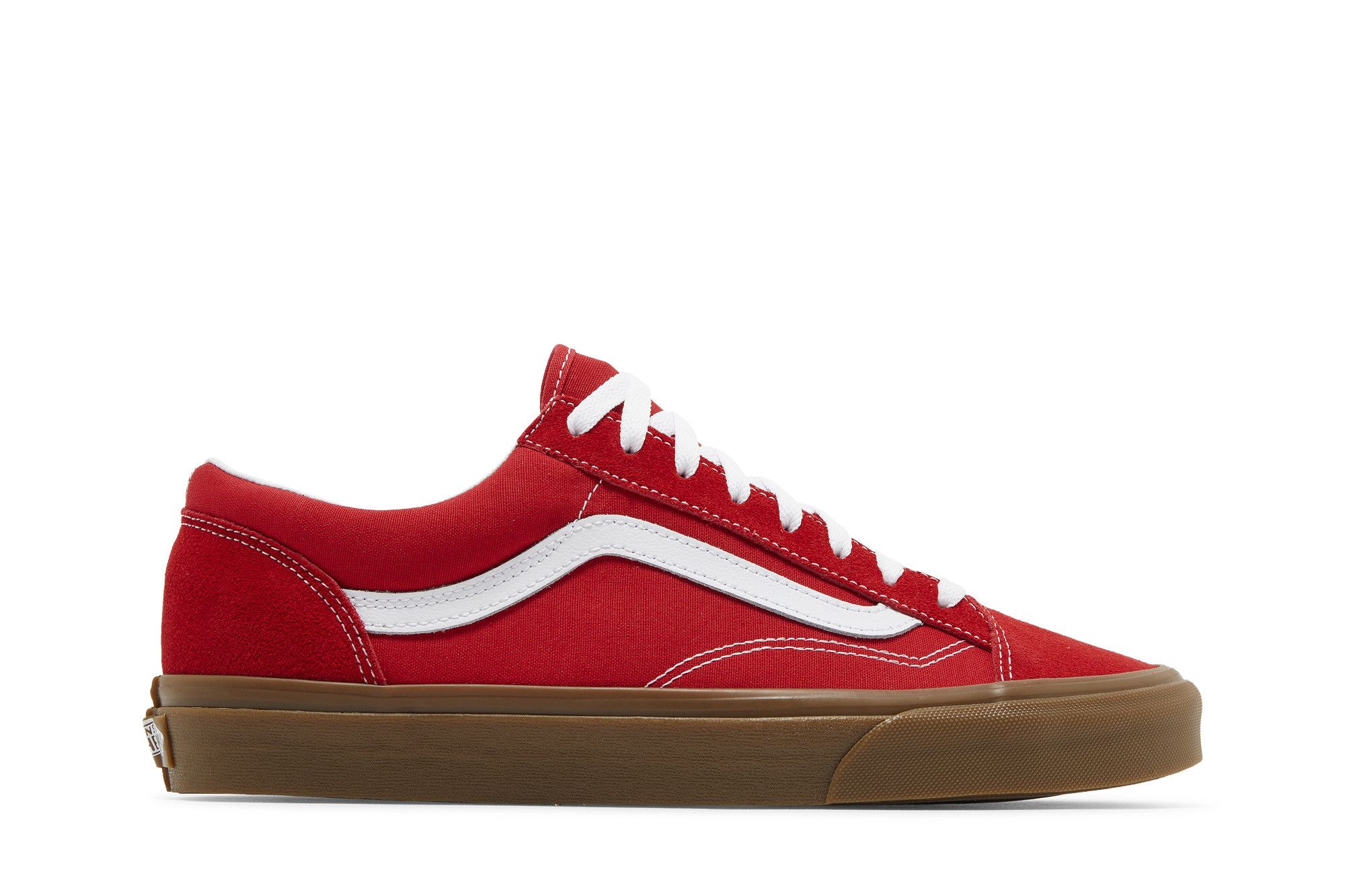 Red vans with gum bottom 2025