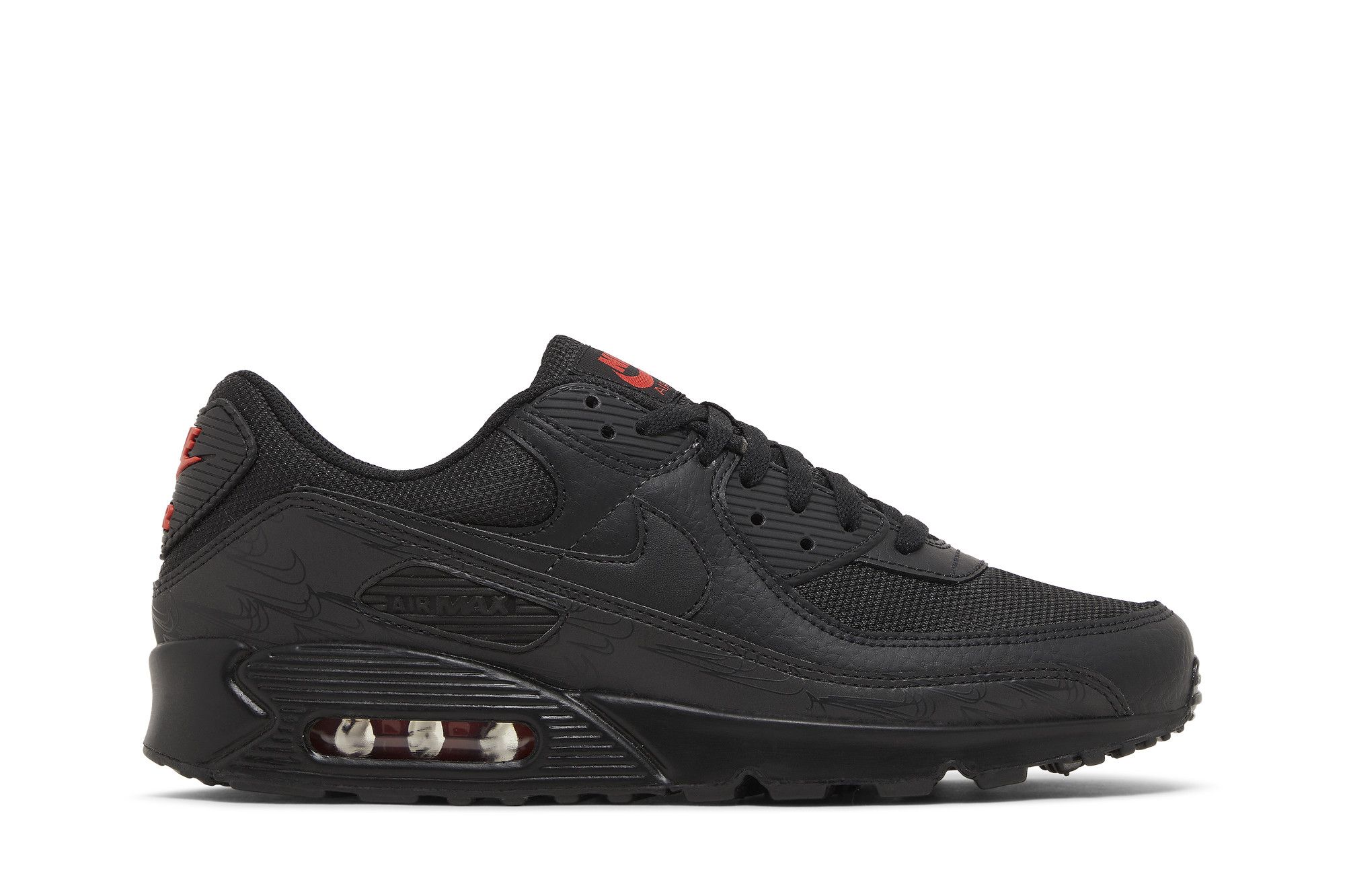 Nike air max clearance 90 black red