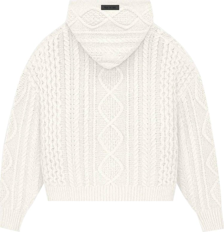 Fear of God Essentials Cable Knit Hoodie Cloud Dancer