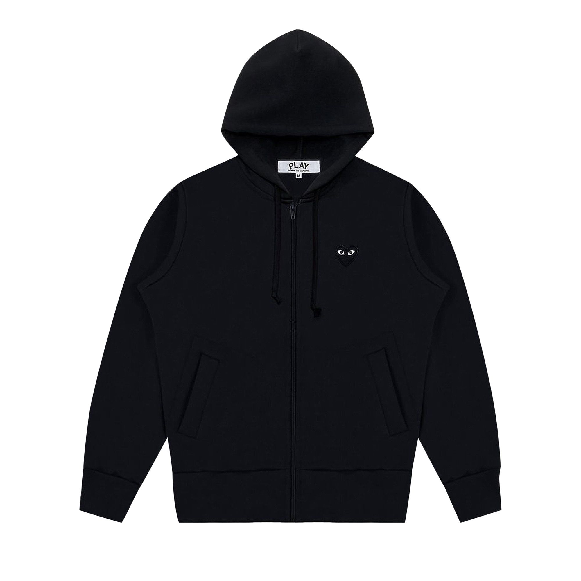 Size xxl Comme des Garcons PLAY Zip Up Hoodie Black