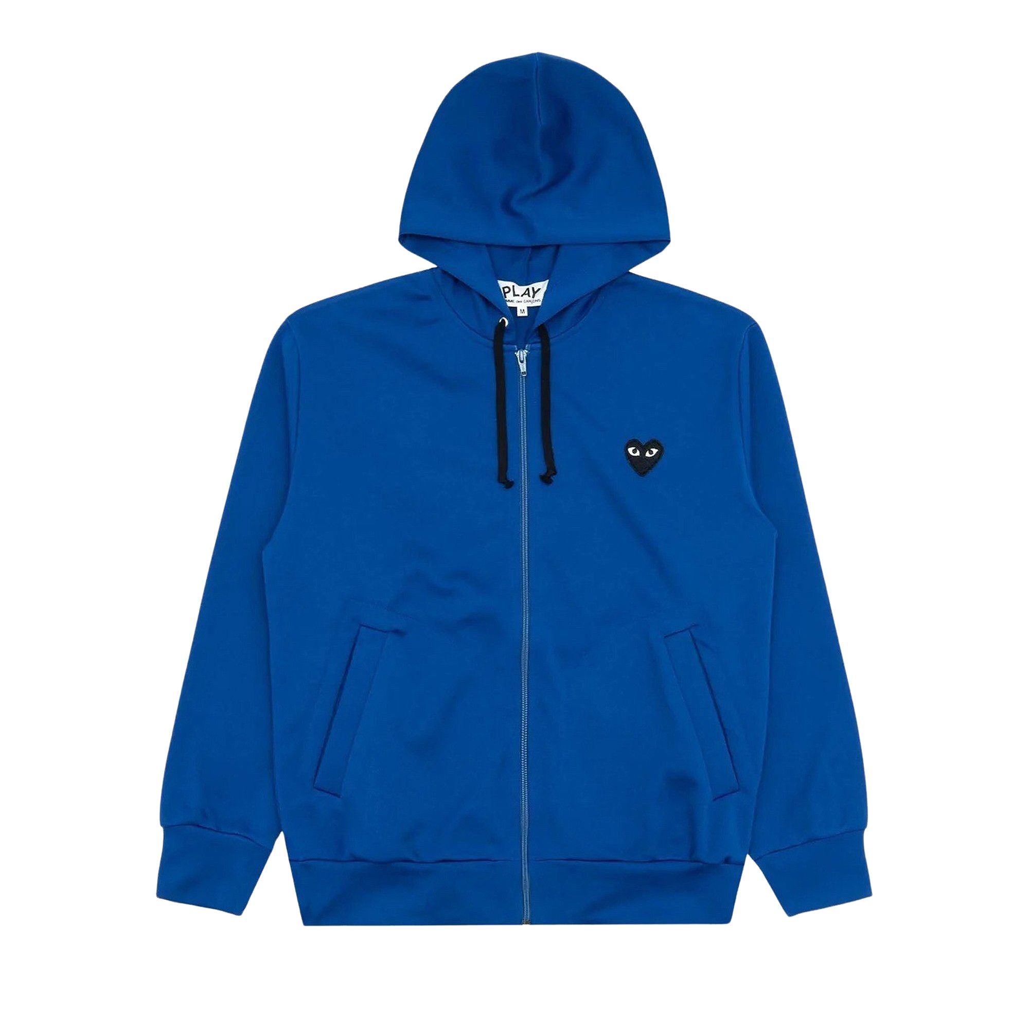 Buy Comme des Garçons PLAY Zip Up Hoodie 'Blue' - AZ T254 051 2 | GOAT