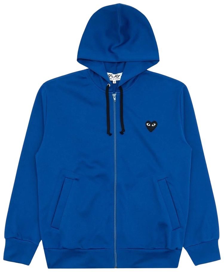 Comme des Garcons PLAY Zip Up Hoodie Blue