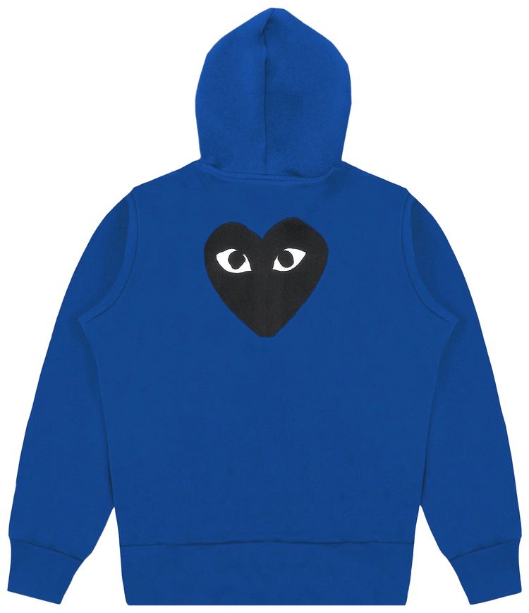 Comme des Garcons PLAY Zip Up Hoodie Blue