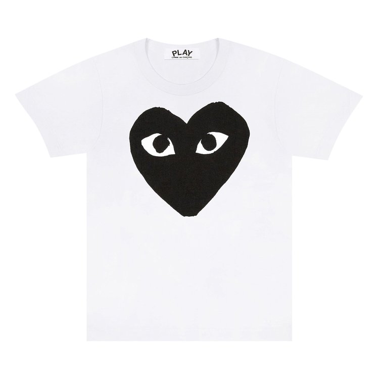 Comme des Garcons PLAY Black Heart T Shirt White