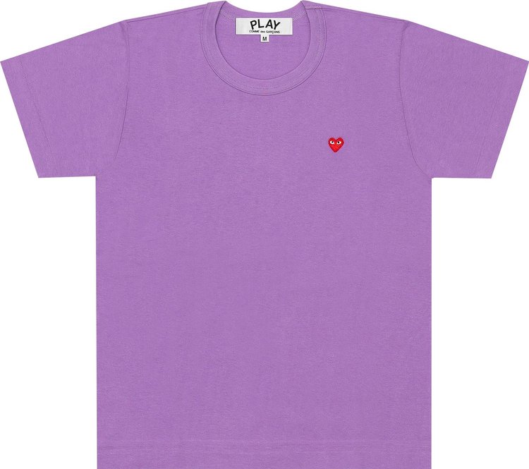 Comme des Garçons PLAY Small Red Heart T-Shirt 'Purple'