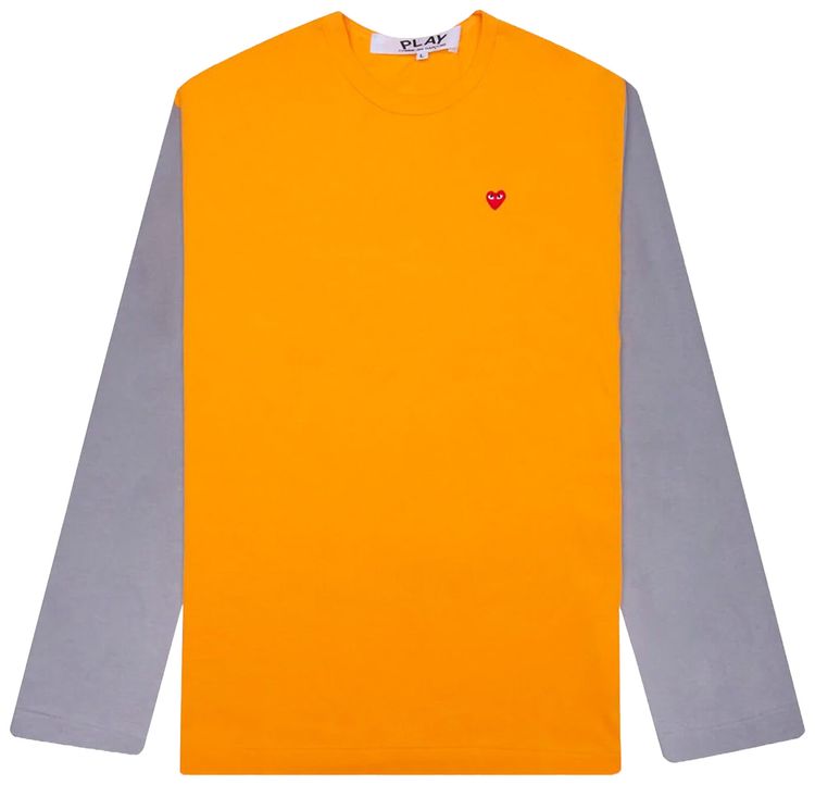 Comme des Garcons PLAY Bi Color T Shirt YellowGrey