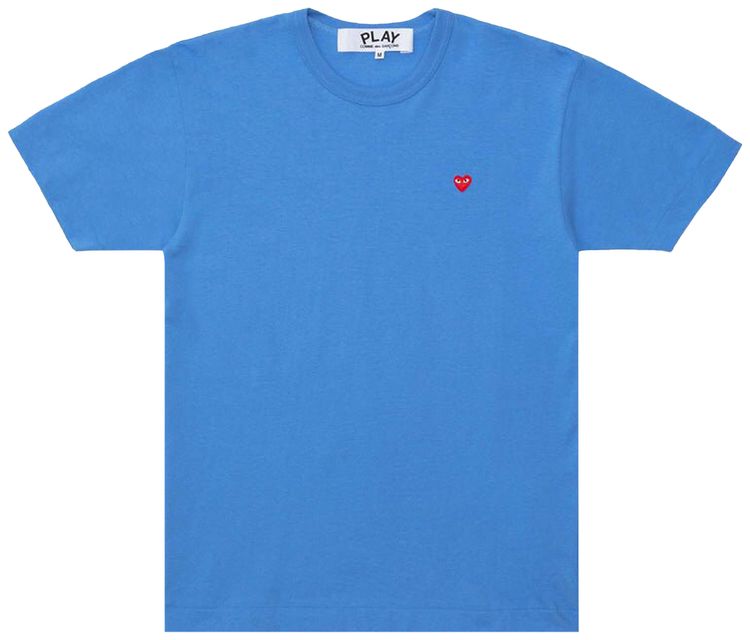 Comme des Garcons PLAY Small Heart T Shirt Blue